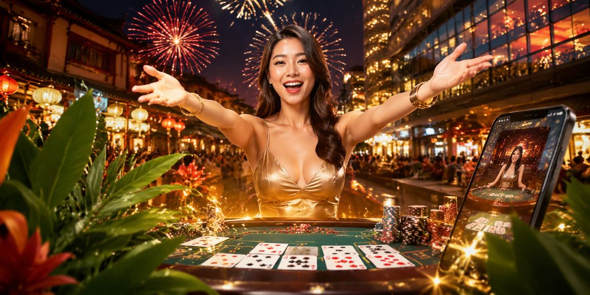Suasana meja permainan kasino di Melaka dengan roda roulette berputar